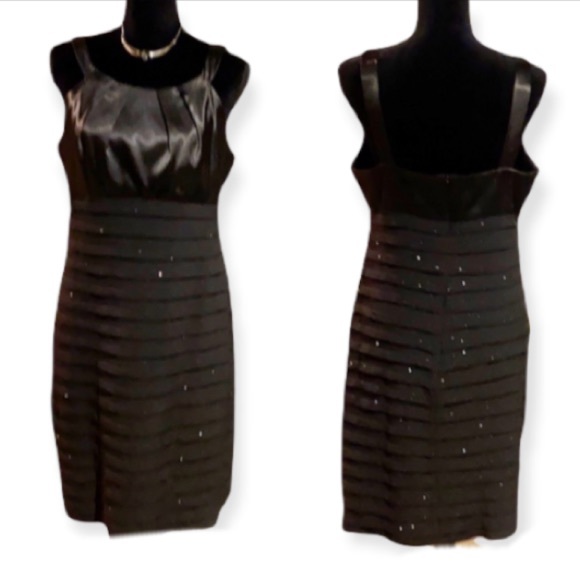 🍒 Black Satin Dress !!! - Picture 6 of 6